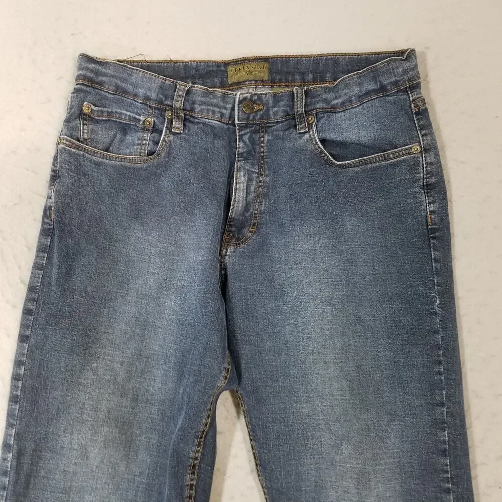Urban Star Jeans Mens 36x30 Blue Denim Straight Leg Stretch‎ Classic Fit Pants